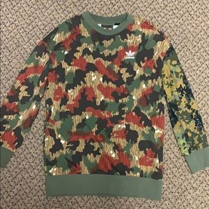 Adidas x Pharrell Williams Hu Hiking Camo Crewneck